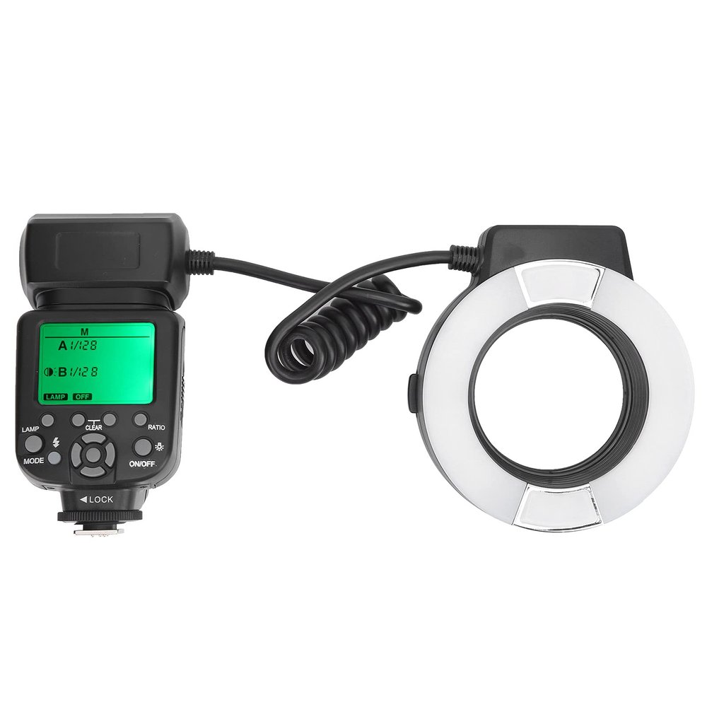 Macro TTL Flash Light, Portable Universal High Strength Macro Flash Easy to Install Plastic for Camera