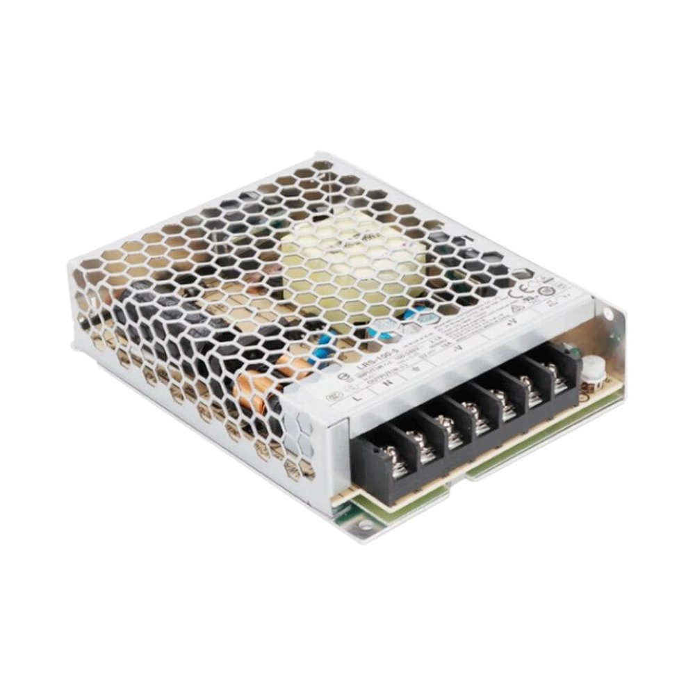 Generic LRS-100-5 5V 20A 100W Single Output Power Supply - High Efficiency, 5G Vibration Resistance, Wide Input Voltage for Industrial Automation, White, YS-LRS-100-5