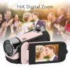 Camera Camcorder, Handheld 1080P 16MP Digital Camera, 16X Zoom HD Video Recorder with Fill Light for Travel Campus Records (-2214230150514) view 3