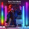 4Pack RGB Tube Light Bar with Stand, 5000mAh Battery Powered LED Video Light Wand Handheld Color Neon Tube Lights Stick for Stage DJ Dance Club Party Photography Studio Lighting view 2