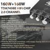 AUGUESLD T160HS 160W+160W Amplifier Board with Treble and Bass Control,2.0 Channel Stereo AMP Board,Bluetooth/AUX/USB Input DC 12-36V, T160HS(160W+160W) view 3