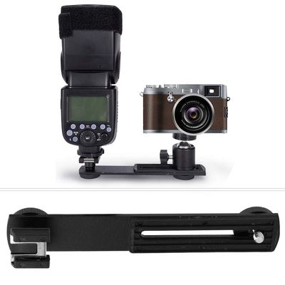 Flash Bracket, Flexible Accessory, , Dual Head Flash Bracket, Light Hand Feeling for Outdoor Travel