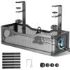 Cable Management Under Desk Tray, No Drill Cable Management Box With Clamp for Wire Organization, Cord Organizer for Office, Home - No Damage to Desk (Black) view 1