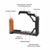Camera Cage, Vertical Wooden Handle, Metal Camera, Real Machine Modeling, 1/4 Inch Screw Hole for Allround view 3