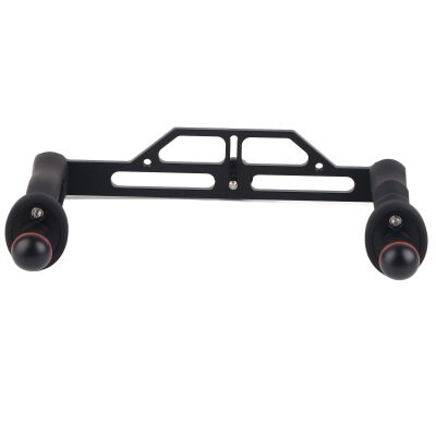 Dual Handle Tray Stabilizer, Practical Aluminum Diving Underwater Camera Housing, Telescopic Tray for Balance