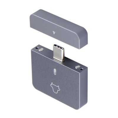 caralin NVMe 2230 SSD Enclosure Box USB C Adapter 10Gbps Fast Data Transfer Supports PCIe SSD No Driver Needed, approx 4x4x0.8cm/1.57x1.57x0.31in, As Pic Shows