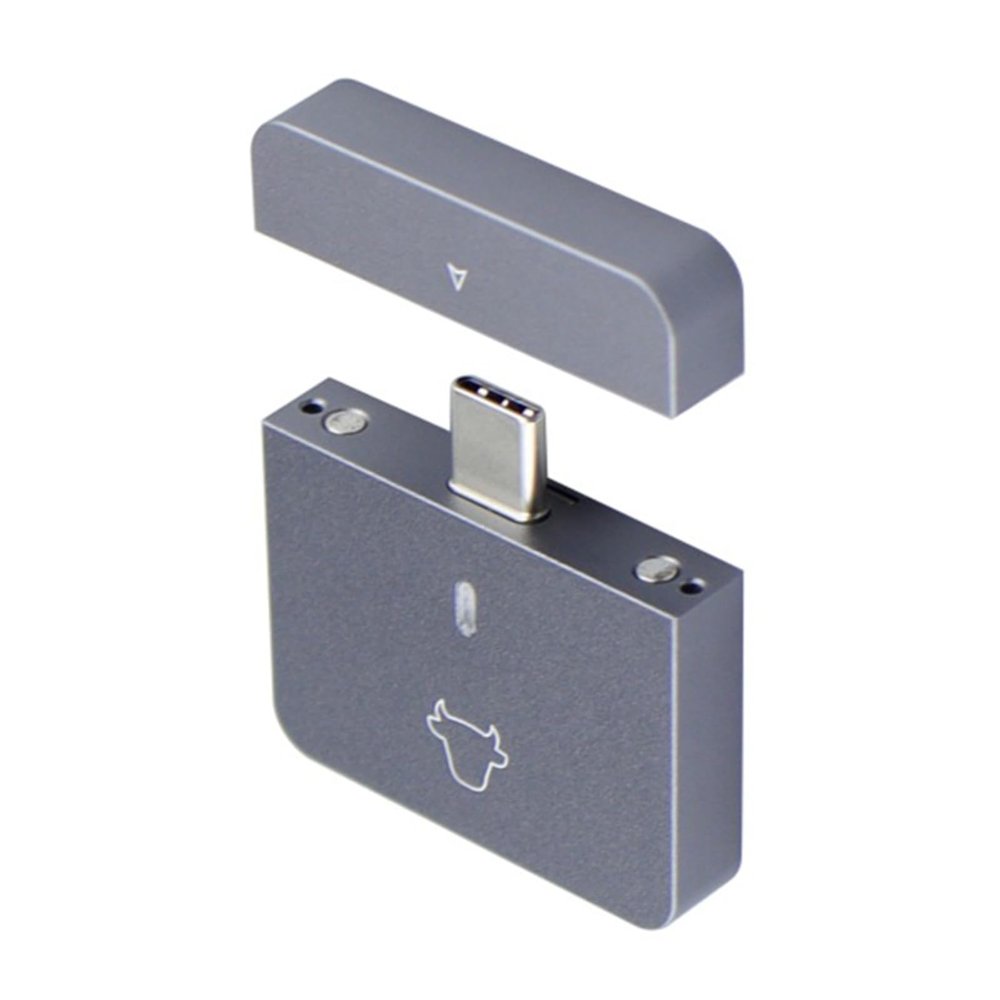 caralin NVMe 2230 SSD Enclosure Box USB C Adapter 10Gbps Fast Data Transfer Supports PCIe SSD No Driver Needed, approx 4x4x0.8cm/1.57x1.57x0.31in, As Pic Shows