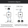 caralin 2 Port RJ45 LAN CAT6 k Selector 1000Mbps 2 in 1 Out/1 in 2 Out Internal External k er Splitter ABS view 4