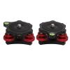 -64 Leveling Base, Triple Wheel Leveler Bubble Level, MultiDirectional Black Adjustment for SLR Camera for Ball Head view 2
