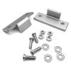 caralin Turntable ust Cover Hinges Repair Tabs Hinge Brackets for Technics SL-D1 SL-Q200 SL-B1 SL-DD2 SL-3200 Record Player Metal, As Pic Shows view 3