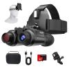 Miasazyr Night Vision Goggles Head Mounted - 3D 4K Night Vision Binoculars for Adult, 7 Gear Infrared Goggles with 32GB Card, 8X Digital Night Vision for Camping Tactical, Black view 1