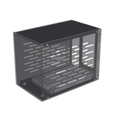 caralin TH3P4G3 SFX PC-Case with SFX/Power Support for EXP GDC- TH3P4G3 GPU Dock Install (Thunderbolt-Compatible) Metal + Acrylic, As Pic Shows
