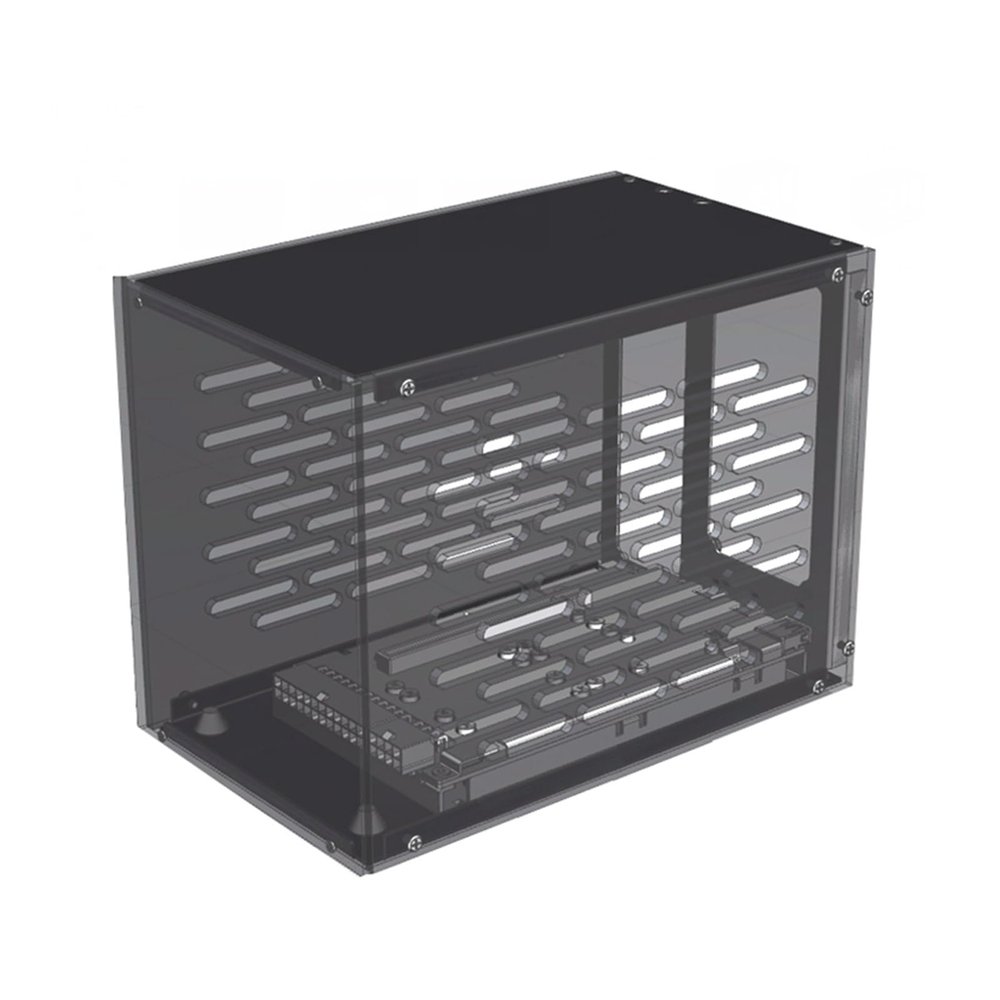 caralin TH3P4G3 SFX PC-Case with SFX/Power Support for EXP GDC- TH3P4G3 GPU Dock Install (Thunderbolt-Compatible) Metal + Acrylic, As Pic Shows