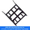 caralin Plastic 2.5 inch / 3.5 inch SSD Metal Mounting Adapter Bracket PC Hard Drive Enclosure Tray Holder Desktop ABS view 3