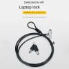 caralin PC Laptop Cable Lock & Security Computer Lock Metal Locks for 6x2.5mm Hole Computer Lock Anti Theft Chain Security Lock Metal view 4