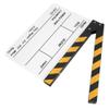 Film Clap Clapstick Easy to Erase Chalk for Movie Memories Role Playing, Editing, Video Production, Film Rolls, Camera Photography, etc. (Yellow Stripe whiteboard (PAV1Y)) view 1
