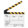 Film Clap Clapstick Easy to Erase Chalk for Movie Memories Role Playing, Editing, Video Production, Film Rolls, Camera Photography, etc. (Yellow Stripe whiteboard (PAV1Y)) view 4