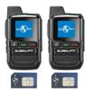 2PCS Global-ptt G0 4G POC Mini Walkie Talkies, US Version, Two Way Radio, Unlimited Long Range, Professional, Adult LTE, 5000 Miles, Outdoor Organizer with Yearly Sim (2PCS with US+CA SIM) view 1