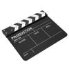 Movie Clapperboard, Clear Sound, Simple and Practical, for Party, DecorationAccessory (Blackboard with White Stripes) view 1