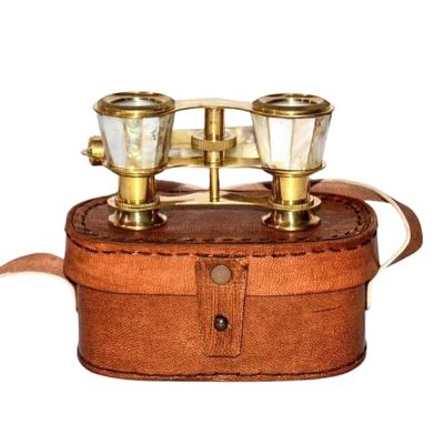 Antique Nautical Opera Binoculars Telescope Fully Functional Vintage Style with Mother of Pearl Accents | Collectible Theater Glasses & Gift
