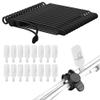 32Pcs Nearockle Cable Labels and Silicone Cable Ties Cable Management Set, Reusable 16 Cable Ties+16 Cord Labels for Electronics, Travel Home Office Desk Wire Organization (Black) view 1