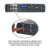 Rockville Bundle: (1) Rockville Rock Zone 8-Channel 1000W RMS Multi Room Receiver/Amplifier Bundle with (4) Pair Rockville HC55 White in-Ceiling Home Theater Speakers 8 Ohm (5 Items) view 4
