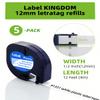 8 Pack Replace for Dymo Letratag Label Maker Refill 91331 White Plastic Tape Compatible for Dymo Letra Tag Printers LT 100H 100T Plus 200B view 3