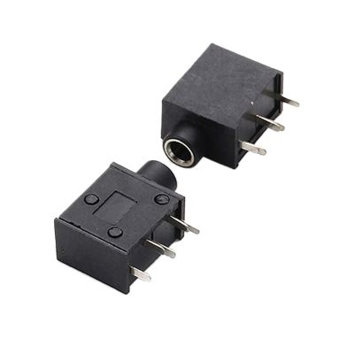 10PCS 3.5mm Female Audio Connector 5 Pin Dip Headphone Jack Socket PJ-325C Audio Interface Audio Jack(Black)