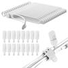 32Pcs Nearockle Cable Labels and Silicone Cable Ties Cable Management Set, Reusable 16 Cable Ties+16 Cord Labels for Electronics, Travel Home Office Desk Wire Organization (White) view 1