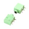 10PCS 3.5mm Female Audio Connector 5 Pin Dip Headphone Jack Socket PJ-325C Audio Interface Audio Jack(Green) view 1