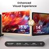 Laptop Extender 15.6-inch, 1080P FHD Portable Monitor with 120% sRGB, 235Rotation Detachable Screen, Plug & Play, Triple Screen Laptop Monitor Extender Compatible with Windows, Mac, Chrome view 2