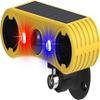 AMZSTAR Solar Motion Sensor Alarm - 13 Sounds, 129db Dual Speaker Loud Alarm + Red & Blue LED Blinking Warning for Yard Farm Garden Orchard Barn (1 Pack) view 1
