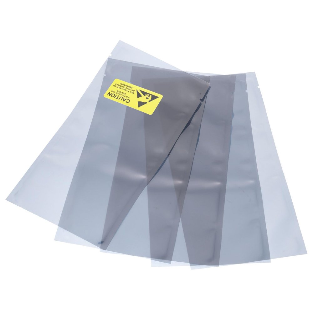 MECCANIXITY Anti Static Bags Shielding Bag 50pcs 4x8inch(10x20cm) Open Top with Labels for Hard Drive HDD SSD