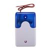 Jkjhbhged Mini Wired Strobe Warning Siren Dc 12V Sound Alarm Flashing Light Sound Siren Horn Home Security Alarm System 115Db Blue view 1
