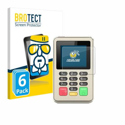 brotect Glass Screen Protector Film Compatible with Pax D177 (6 Pack) - Glass-Foil 9H Protection [Scratch Resistant, High Clarity]