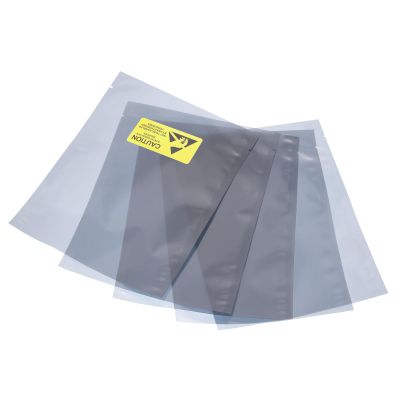 MECCANIXITY Anti Static Bags Shielding Bag 50pcs 4x6inch(11x15cm) Open Top with Labels for Hard Drive HDD SSD