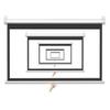 BIUBPW 50in 60in Projector Screen Pull Down Projection Screen Indoor HD 4K Movie Screen for Classroom Home Theater Game(4:3-50inch) view 1