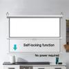 BIUBPW 50in 60in Projector Screen Pull Down Projection Screen Indoor HD 4K Movie Screen for Classroom Home Theater Game(4:3-50inch) view 2