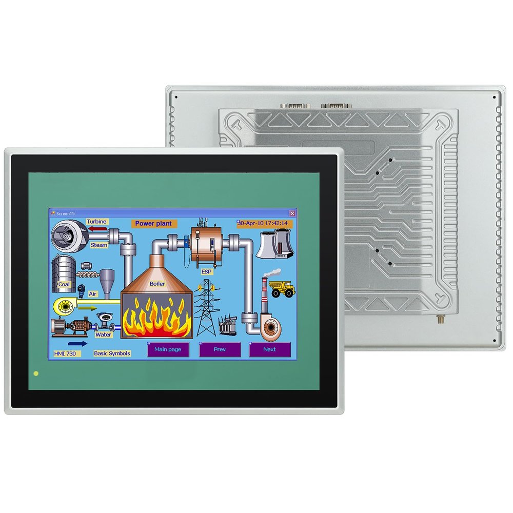 IRXSEE 15-Inch Industrial Touch Screen Monitor, Ratio 4:3 Embedded PCAP Touchscreen Monitors | 10-Point Touch | No Drive, Plug and Play | IP65 Front | HD-MI VGA USB Port
