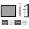 IRXSEE 15-Inch Industrial Touch Screen Monitor, Ratio 4:3 Embedded PCAP Touchscreen Monitors | 10-Point Touch | No Drive, Plug and Play | IP65 Front | HD-MI VGA USB Port view 4