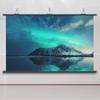 BIUBPW Pull Down Projector Screen 60" Home Projector Screen Wall Mountable 4K Ultra HD 3D Movies Screen, Office Presentation/Wedding Party(60in-4:3) view 2