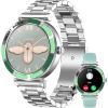 Haulvean Mingdaln 1.27 British Women's Smart Watch with Sports Fitness Tracker, with Answer/Make Calls/Pedometer, Suitable for Android and iPhone Devices, IP67 Waterproof Fitness Watch (Silver) view 1