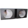 Pipemans Installation Dual 12" Vented and Coated Subwoofer Box 1" Baffle view 1