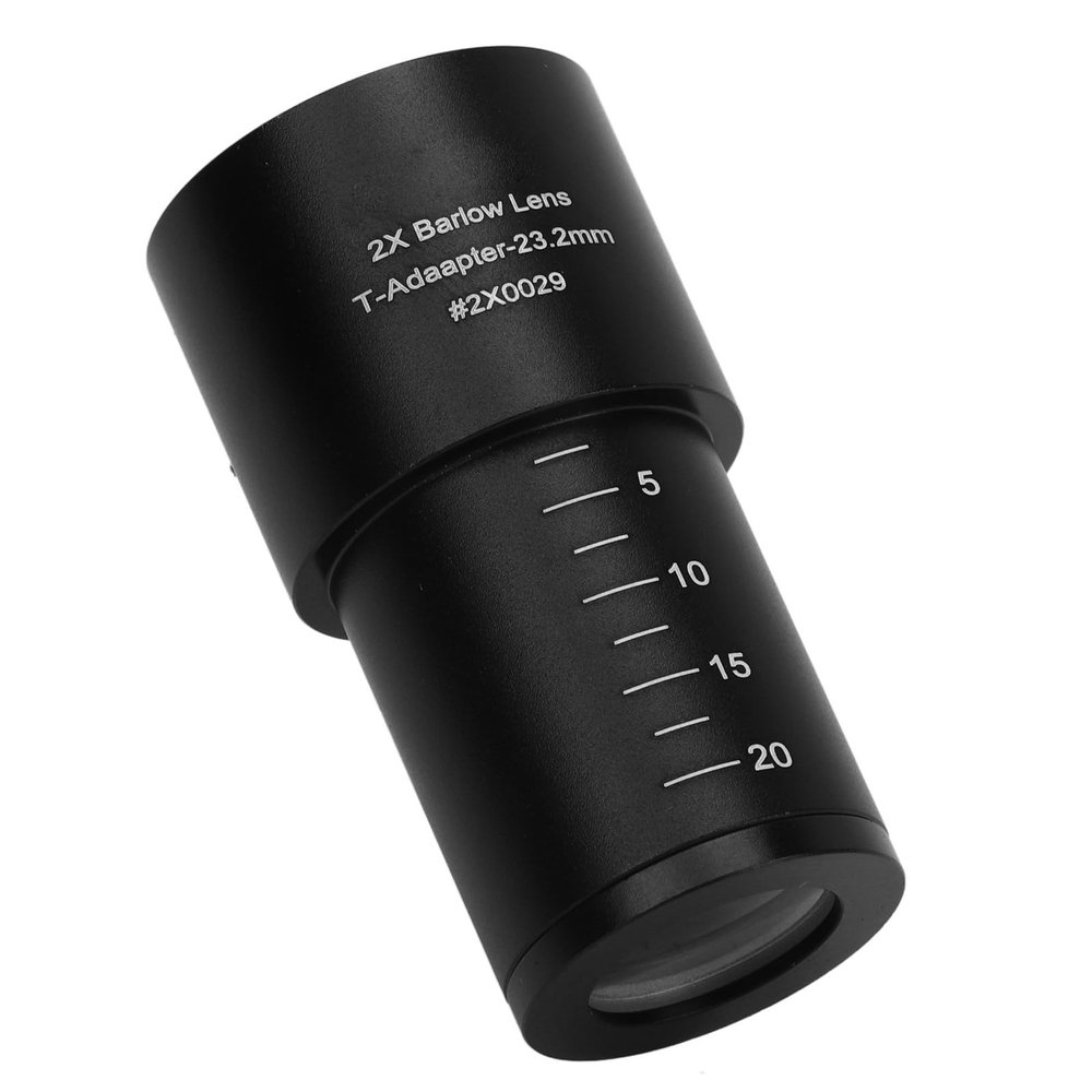 2X Microscope Eyepiece, Flexible to Use 2X Multiplier Eyepiece Lens 23.2mm, Light Weight for Laboratory
