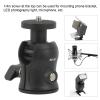 Denash Mini Tripod Head, 360 Degree 1/4 Screw Rotating Tripod Head Rubber Pad for Tripod view 2