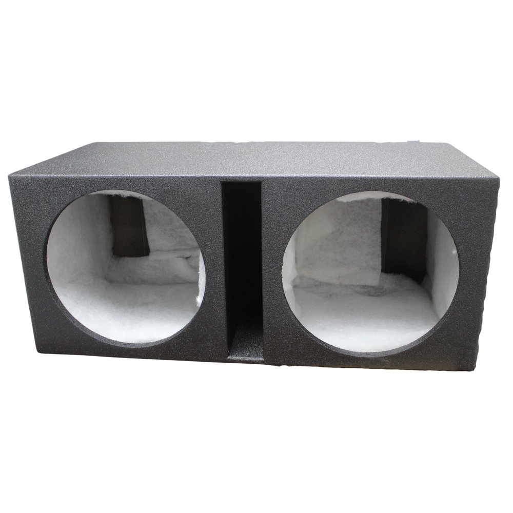 Dual 15" Vented & Coated Subwoofer Box by Audiopipe