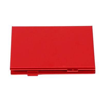 Denash SIM Card Holder, TF Card Holder, 12 Slots, Aluminum Memory Card for Storage (Red)