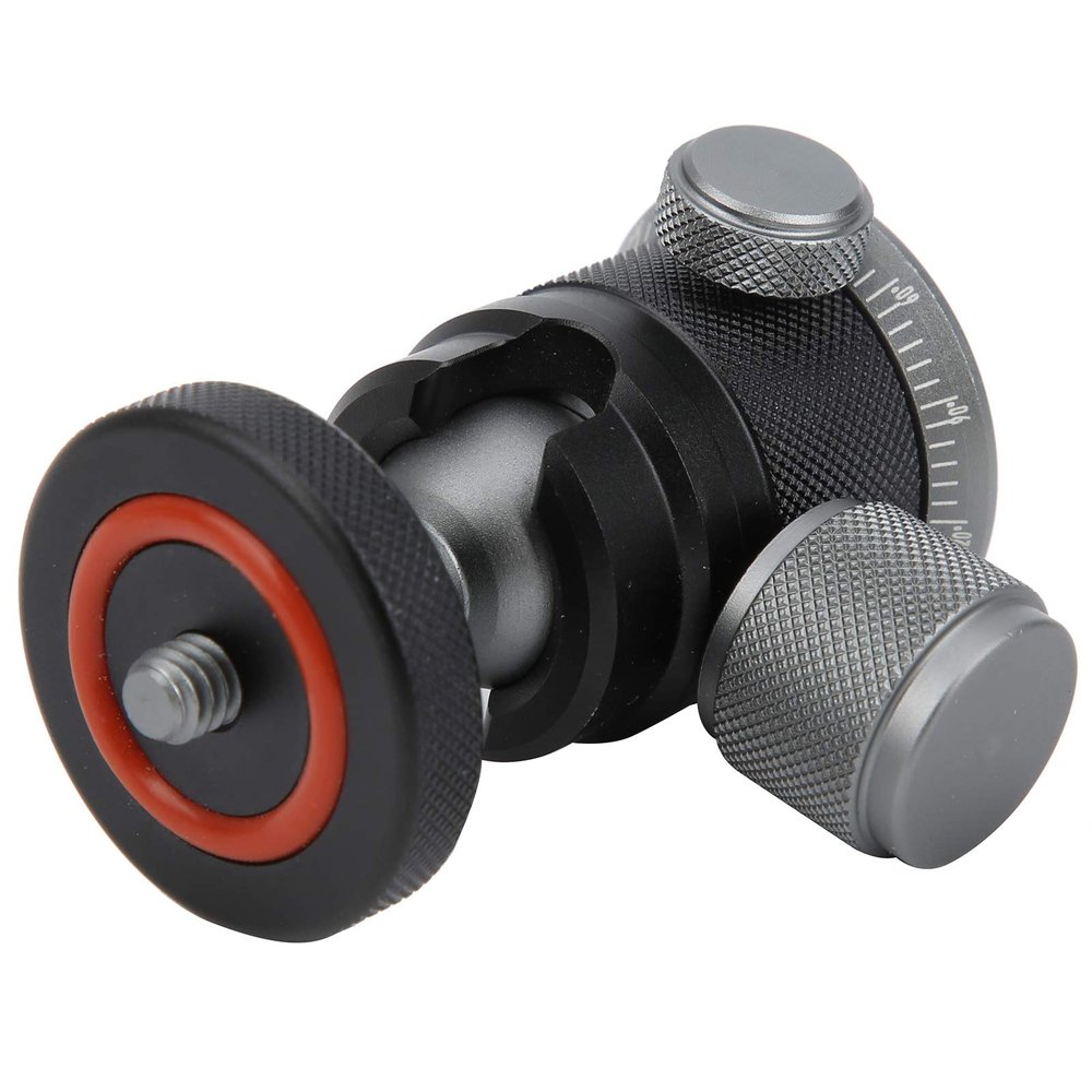 Denash 1/4 Screw Ball Head Ball Head Black High Strength for Light Stands Camera Tripod, Denash82gutnycaq