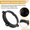 Partuto Speaker Spacer Ring Tweeter Speaker Spacer Adapter Car Speaker Subwoofer Mounting Spacer Bracket Ring for Hyundai ABS Black Waterproof view 3