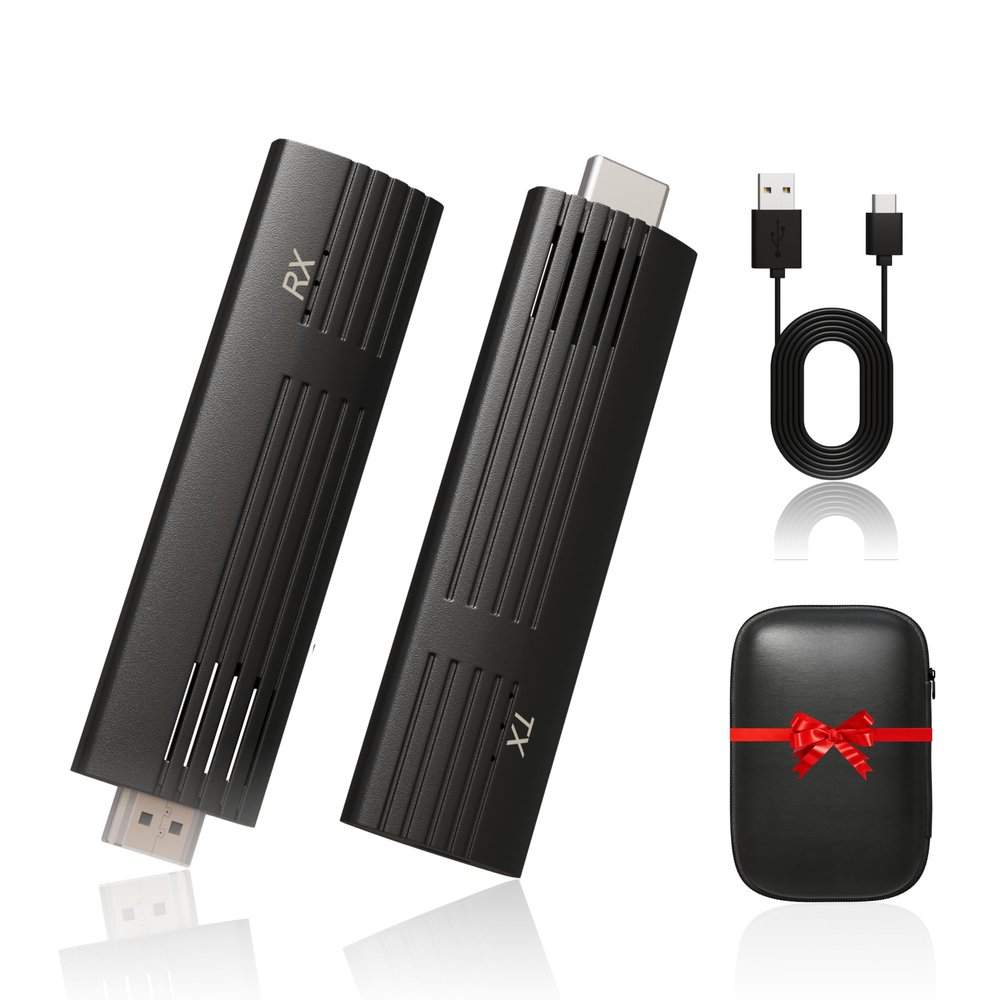 Echofy Wireless HDMI Transmitter and Receiver 165ft/50m,4K Decode 1080P 2.4G/5G Plug&Play Portable HDMI Wireless,for Streaming Video and Audio to Monitor from Laptop/TV Box/ PS5/ Xbox